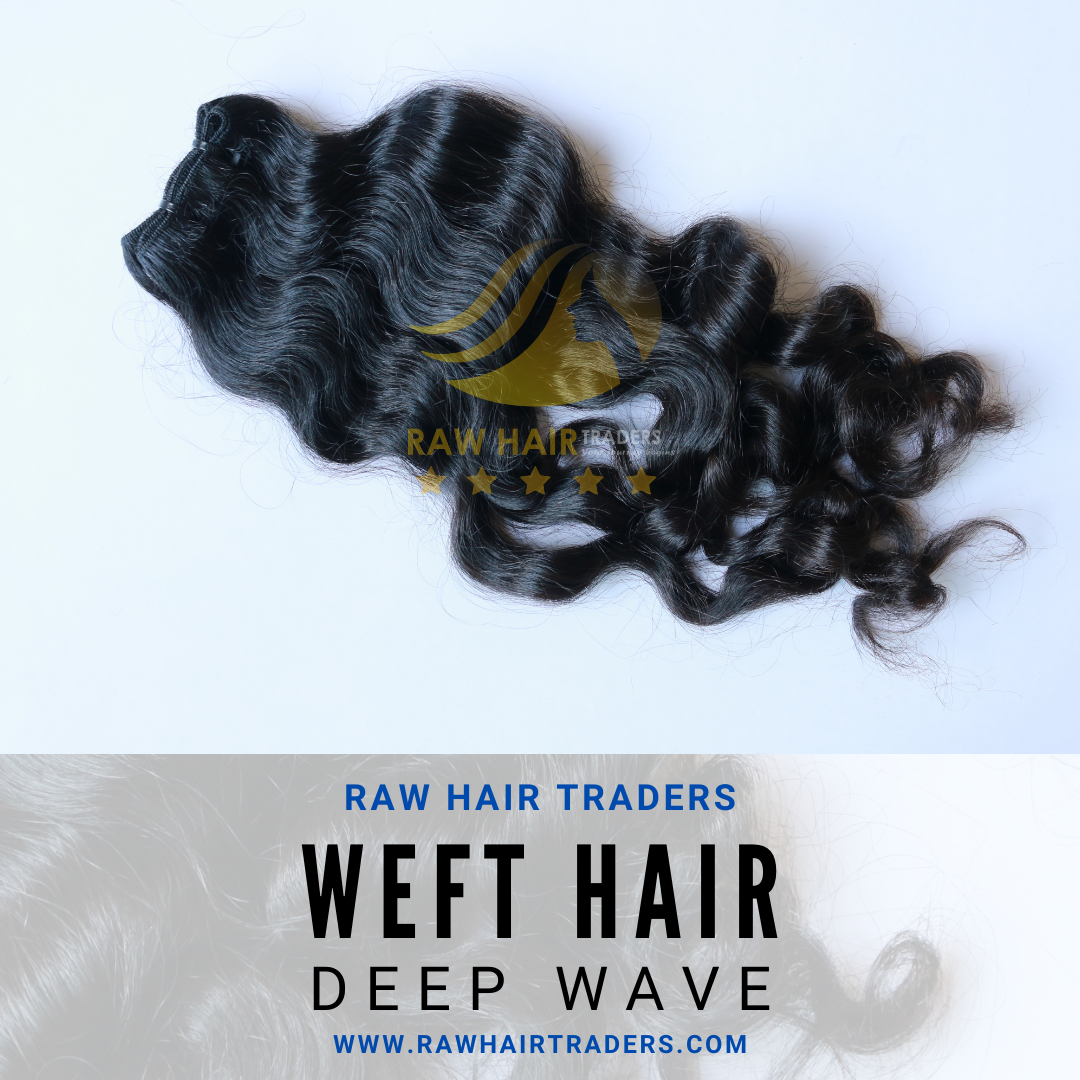 Raw Deep Wave Weft Hair at Weft Raw hair Traders
