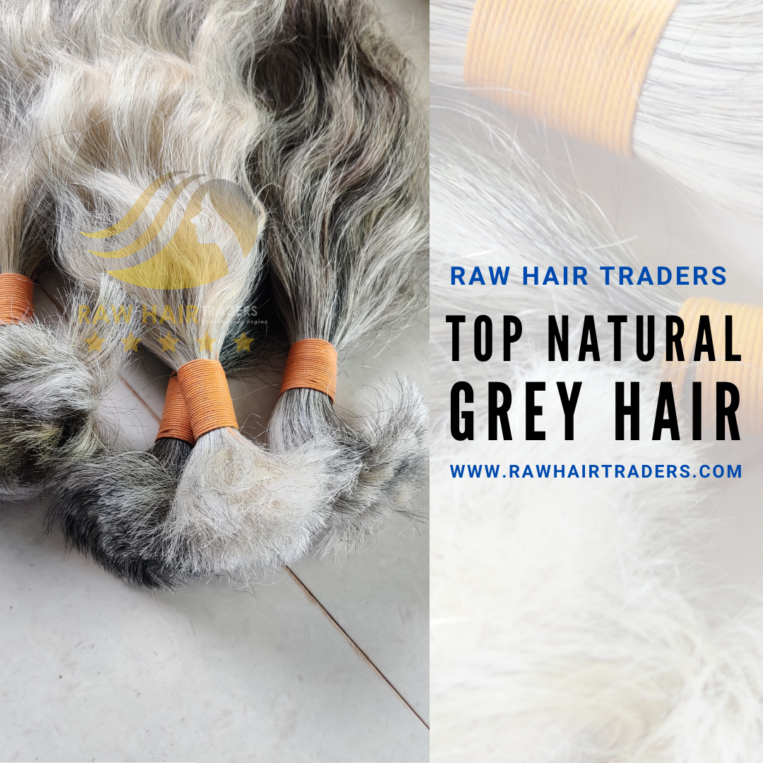 Raw Natural Grey Hair Bundles at Raw Hair Traders
