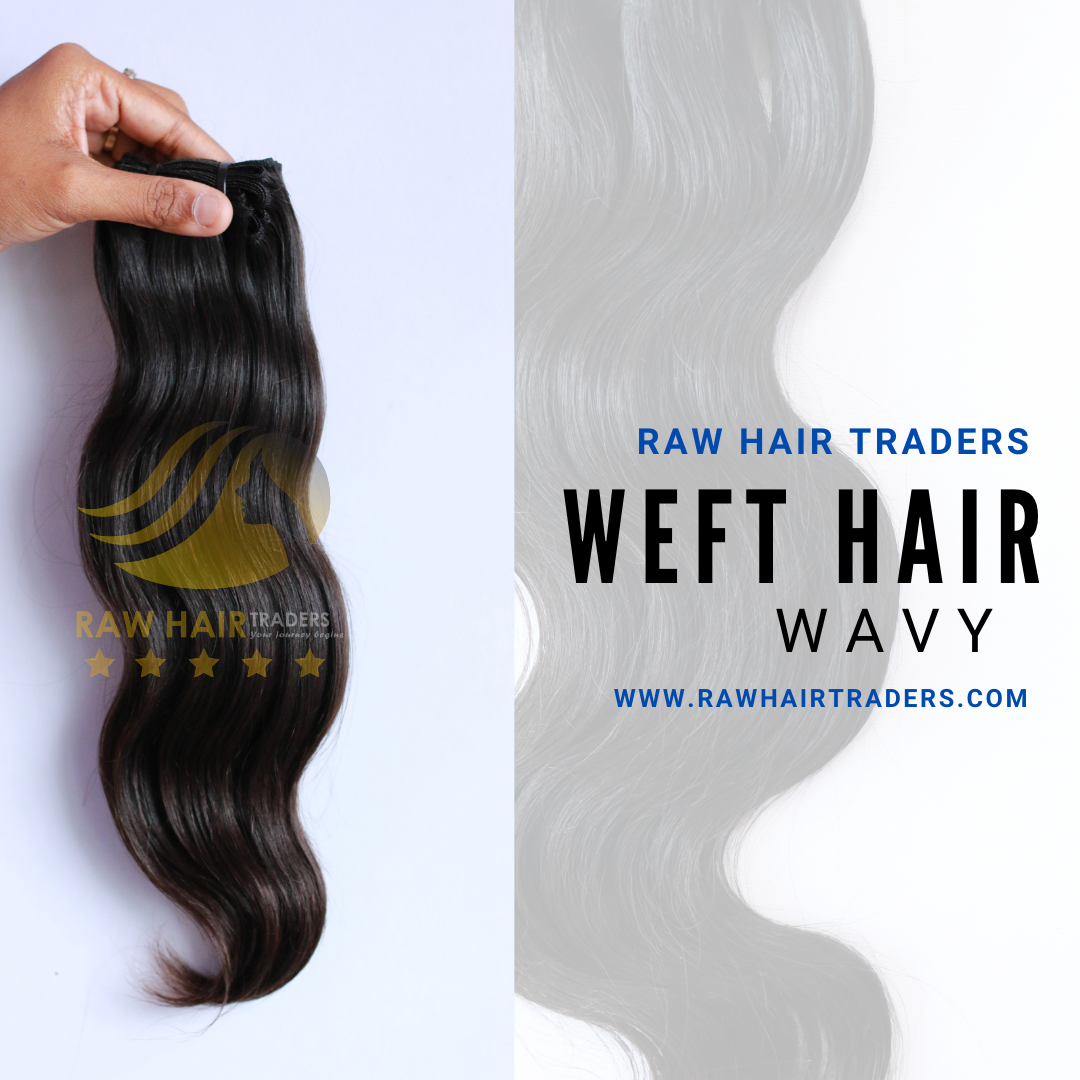 Raw Natural Wavy Weft Hair at Raw Hair Traders